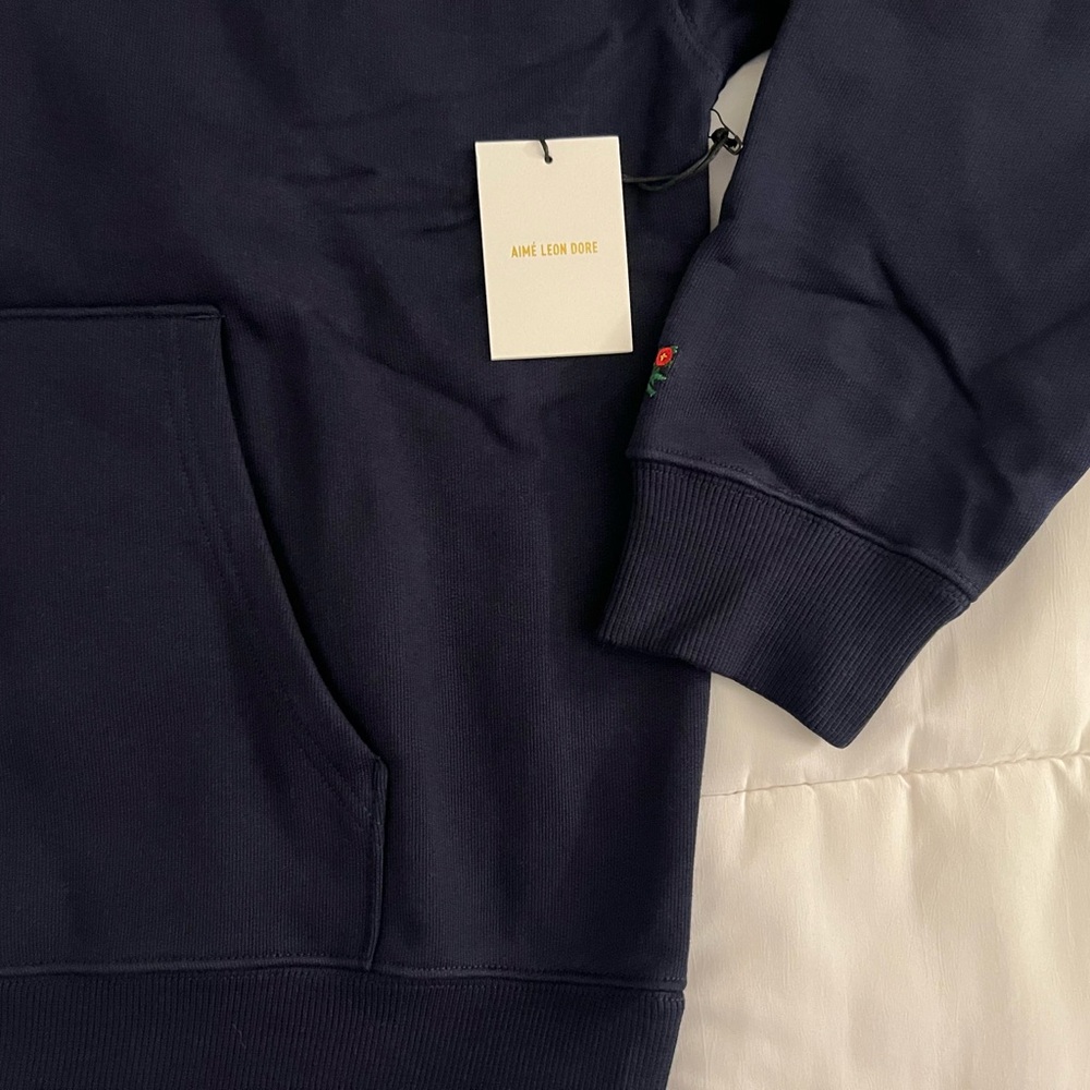 Aime Leon Dore ALD St. John’s Collegiate Hoodie Navy Blazer FW24 Men’s Size XS - Picture 3 of 10